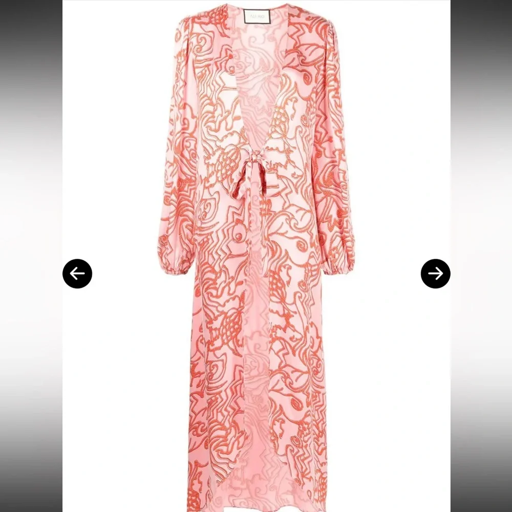 Alexis Setti Longline Kaftan Robe XS - Picture 4 of 8